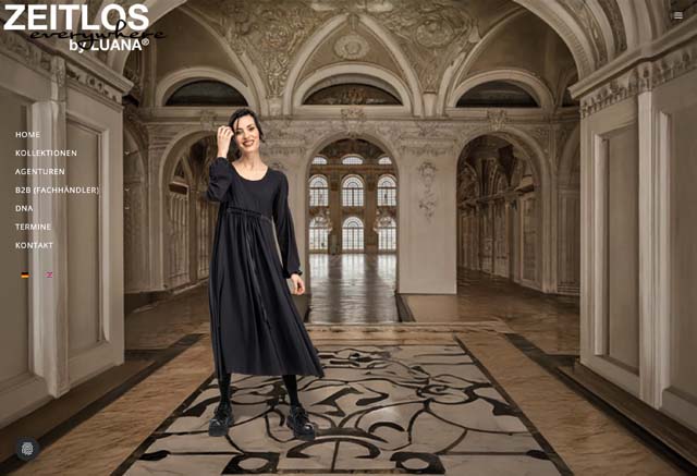 Screenshot von der Website